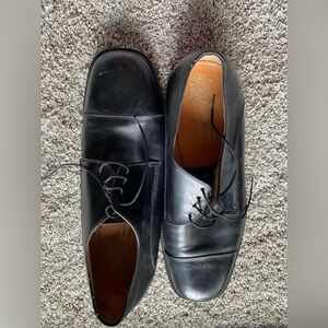 Salvatore Ferragamo Black Mens Lace Up Dress Shoes